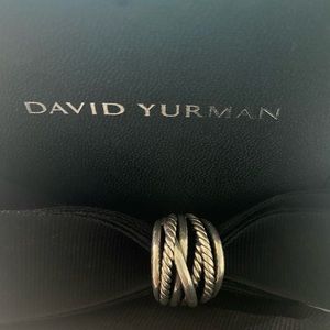 DAVID YURMAN CROSS OVER RING, SS 925